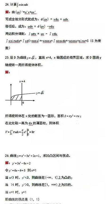歷年海南省成人高考《高數一》專升本考試真題與答案(2）
