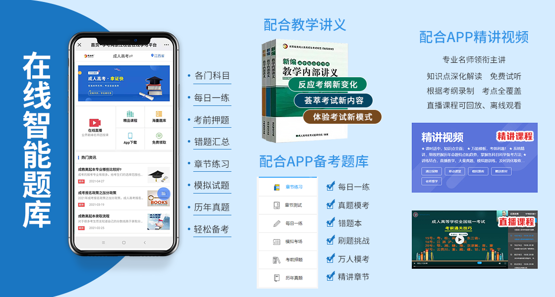 海南成人高考考前復習資料！