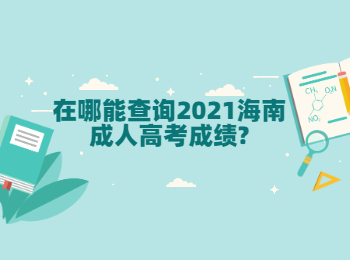 在哪能查詢2021海南成人高考成績?