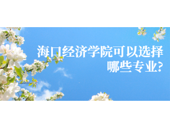 海口經濟學院可以選擇哪些專業?