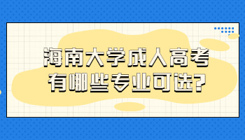 海南大學成人高考