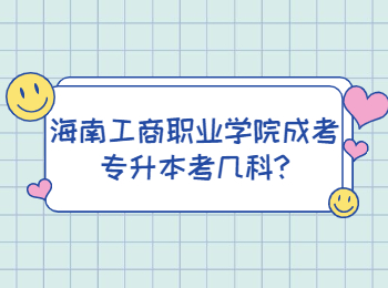 海南工商職業(yè)學(xué)院成考專升本考幾科